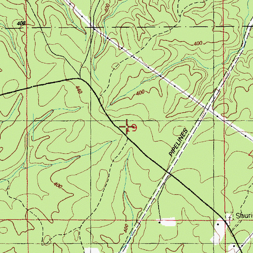 Topographic Map of Billings Chapel (historical), MS