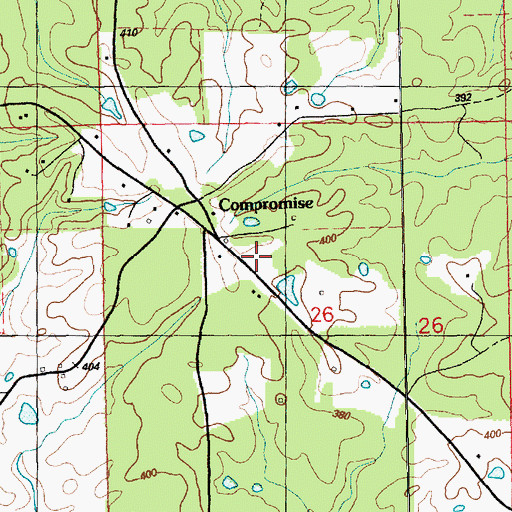 Topographic Map of Compromise School (historical), MS
