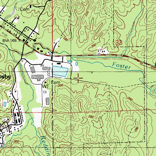 Topographic Map of Stephenson, MS