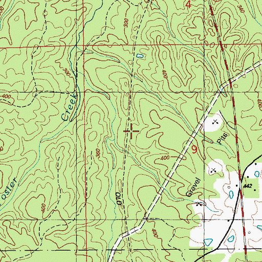 Topographic Map of Woodman Springs (historical), MS