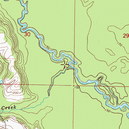 Topographic Map of Hollomans Mills (historical), MS