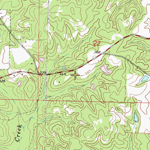 Topographic Map of Corinth School (historical), MS