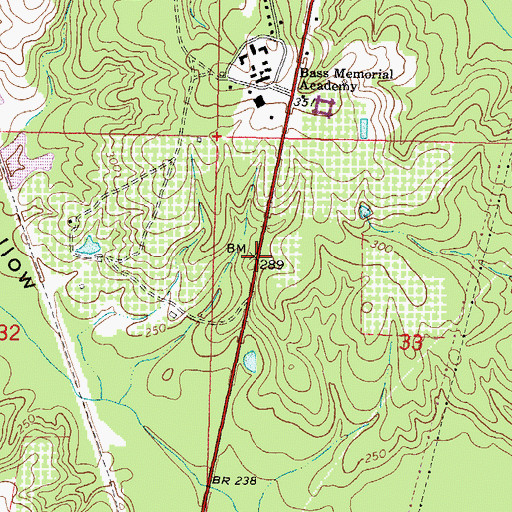 Topographic Map of Harmon, MS