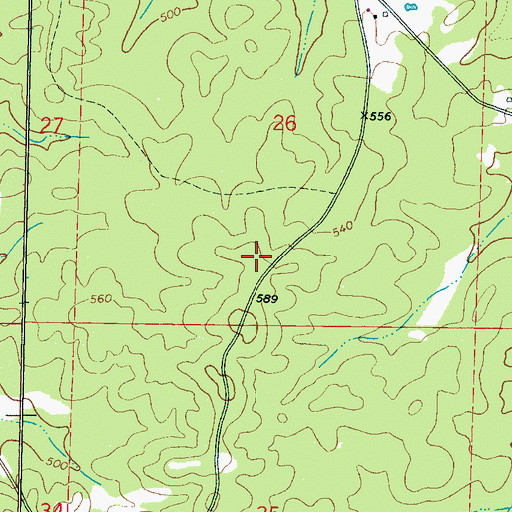 Topographic Map of Hutchinson School (historical), MS