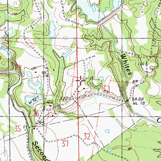 Topographic Map of Armstrong Oil Field, MS