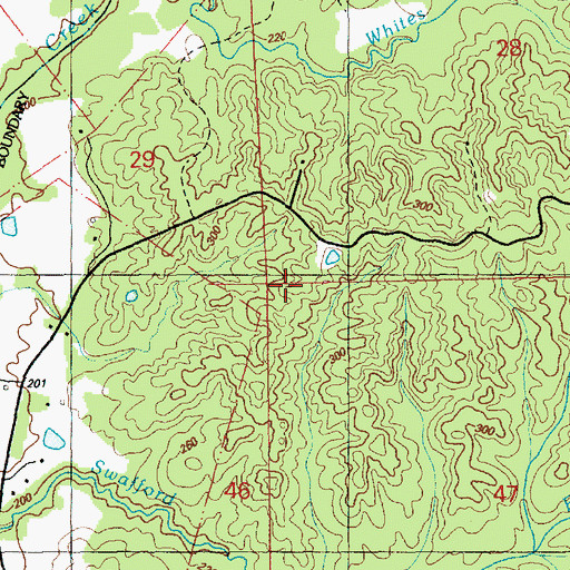 Topographic Map of Cooper Hill Oil Field, MS