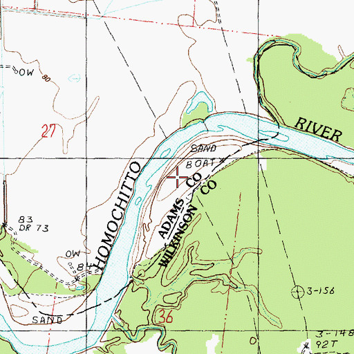 Topographic Map of East Commencement Oil Field, MS