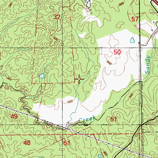 Topographic Map of Turners (historical), MS