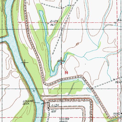 Topographic Map of Horseshoe Lake, MS