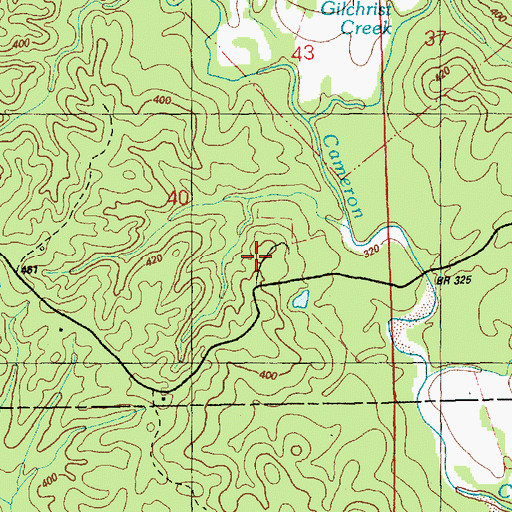 Topographic Map of Malcolm (historical), MS