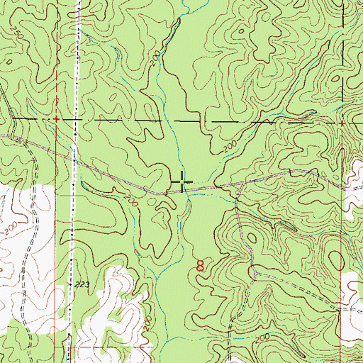 Topographic Map of Painters Branch, MS