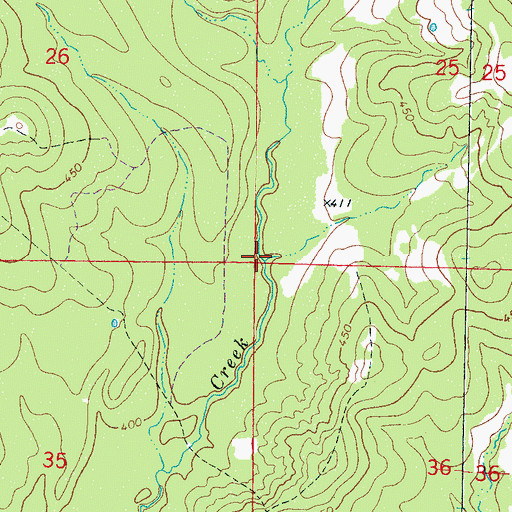 Topographic Map of Mitts Refuge, MS