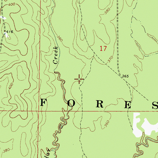 Topographic Map of Tallahala State Wildlife Management Area, MS