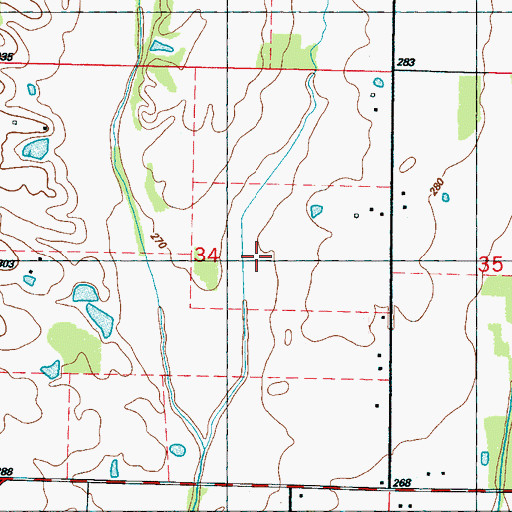 Topographic Map of Newport (historical), MS