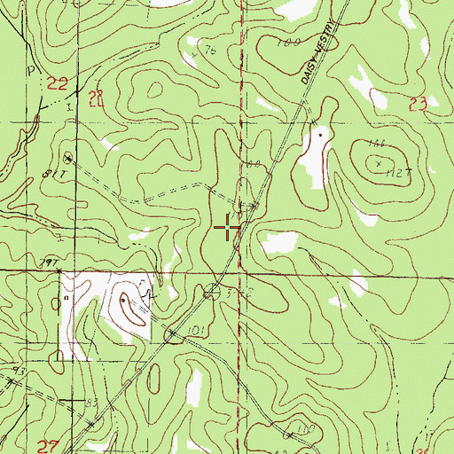 Topographic Map of Woodrow Wilson School (historical), MS