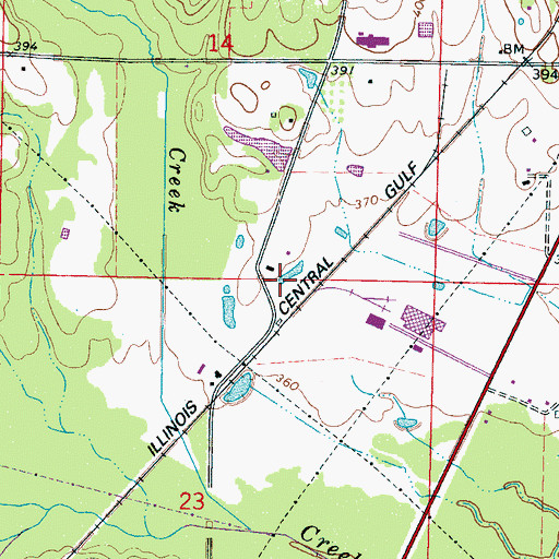 Topographic Map of Doolittle (historical), MS