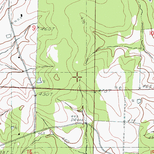 Topographic Map of Tallahala School (historical), MS