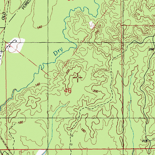 Topographic Map of Spring Hill Oil Field, MS