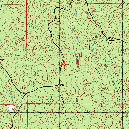 Topographic Map of Saukum Oil Field, MS