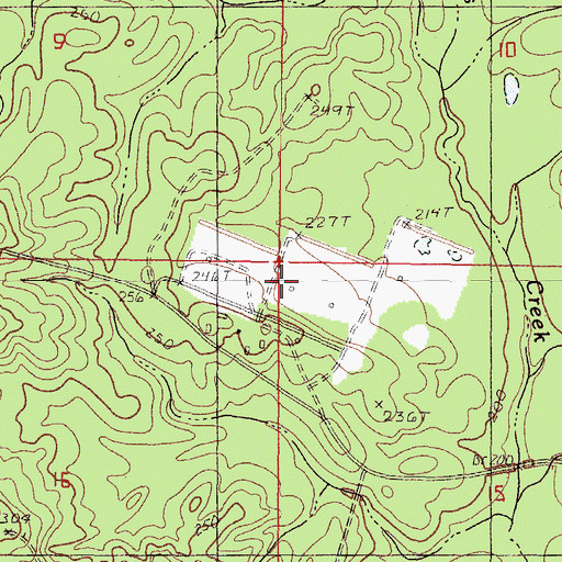 Topographic Map of Davis KD Range, MS