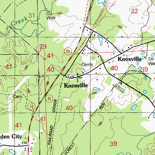 Topographic Map of Spring Hill Church, MS