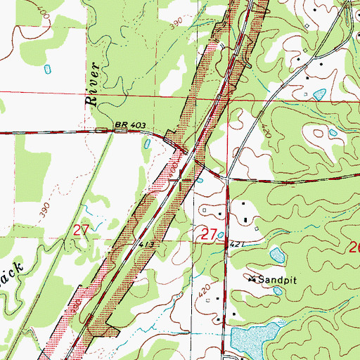 Topographic Map of Shagaloo (historical), MS