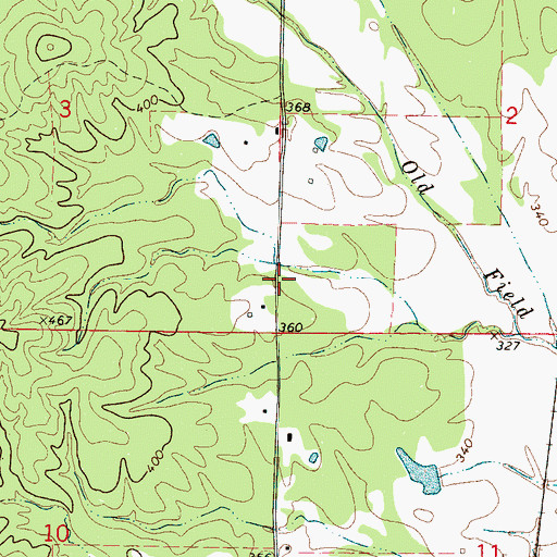 Topographic Map of Union Valley (historical), MS