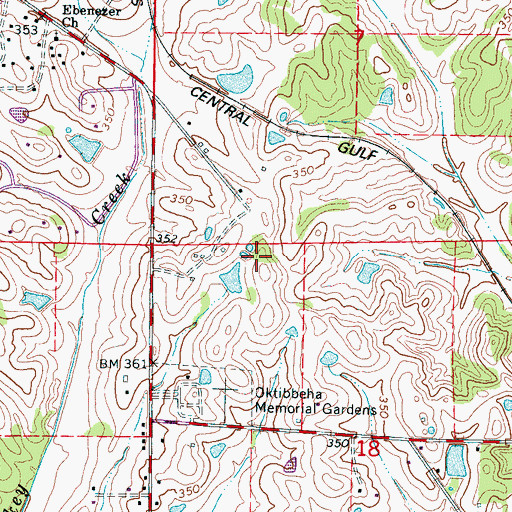 Topographic Map of Little Vine Academy (historical), MS