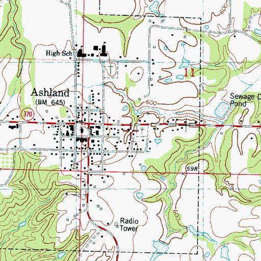Topographic Map of Little Hope Church (historical), MS