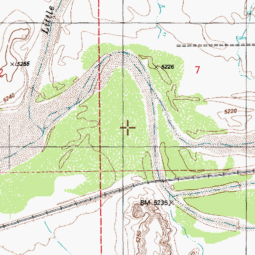 Topographic Map of Lithodendron Wash, AZ