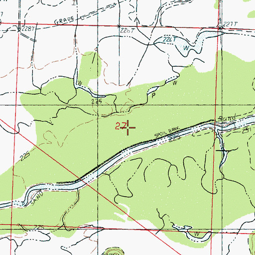 Topographic Map of Jones Mills (historical), MS