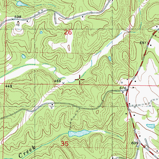 Topographic Map of Chinaberry Church (historical), MS