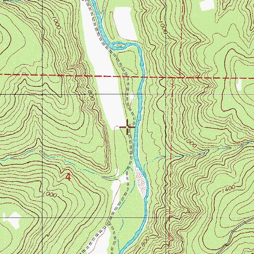 Topographic Map of Beech Grove School, AR