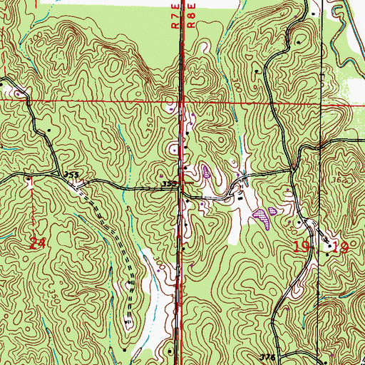 Topographic Map of Bigby Fork (historical), MS