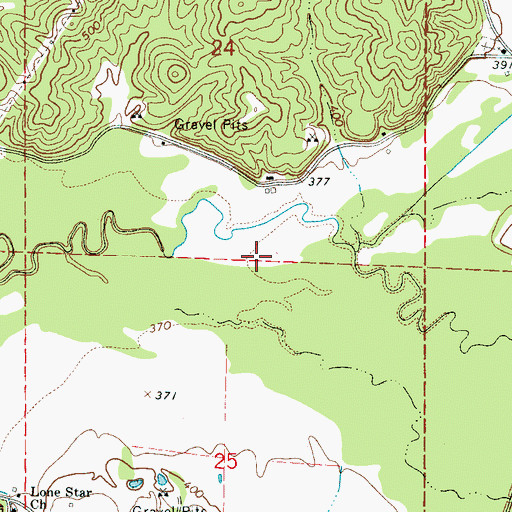 Topographic Map of Shekel (historical), MS