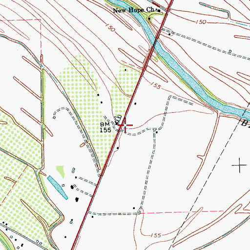 Topographic Map of Carr (historical), MS