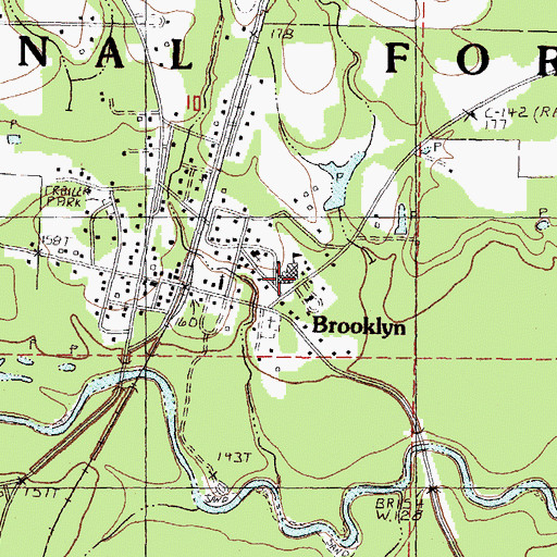 Topographic Map of South Forrest Attendance Center, MS