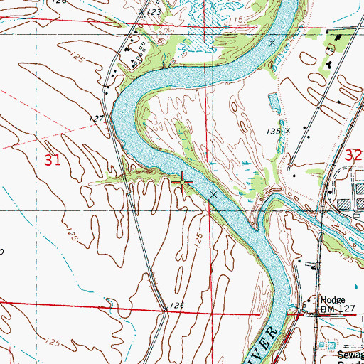Topographic Map of Ingelside Landing (historical), MS