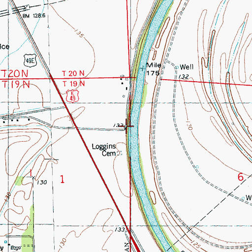 Topographic Map of Last Resort Landing (historical), MS