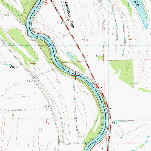 Topographic Map of Lone Star Landing (historical), MS