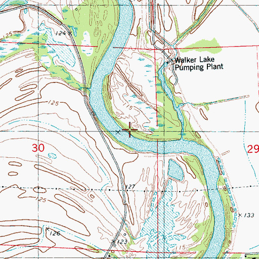 Topographic Map of Magenta Landing (historical), MS