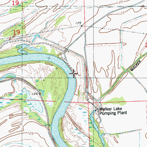 Topographic Map of Pleasant View Landing (historical), MS