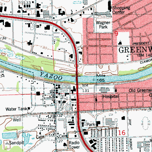 Topographic Map of Saint Clouds Landing (historical), MS