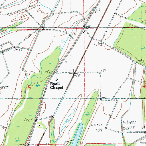 Topographic Map of Townes Switch (historical), MS
