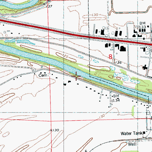 Topographic Map of Zoar Landing (historical), MS