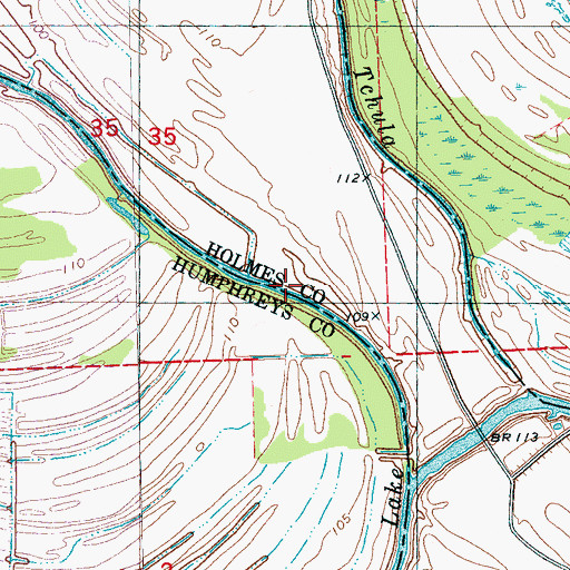 Topographic Map of Arcola Landing (historical), MS