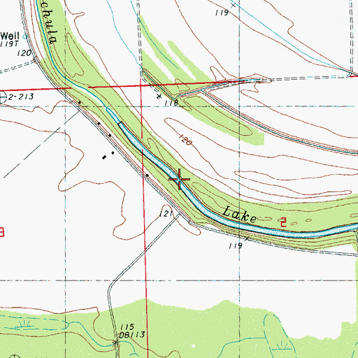 Topographic Map of Ashton Landing (historical), MS
