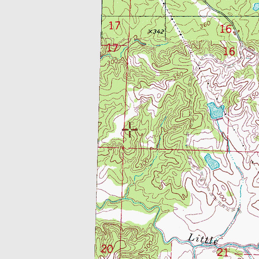 Topographic Map of Bailey Cemetery, MS