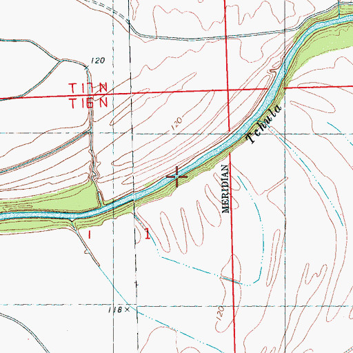 Topographic Map of Crescent Landing (historical), MS
