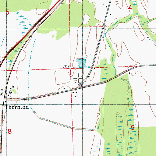 Topographic Map of Good Hope Cemetery, MS